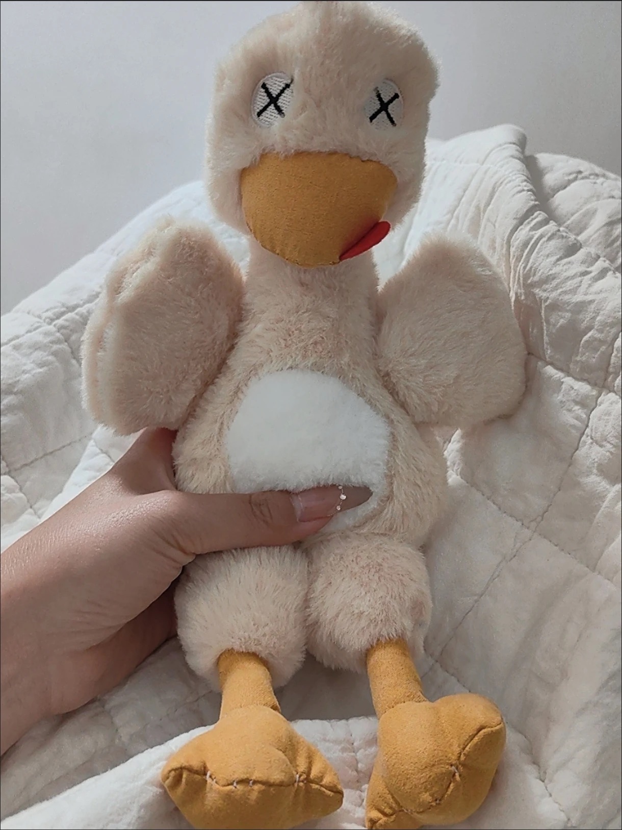 자석 부착 분리형 귀여운 오리 봉제인형 조립 가능한 재미있는 오리 인형 친구 우정 선물 photo review